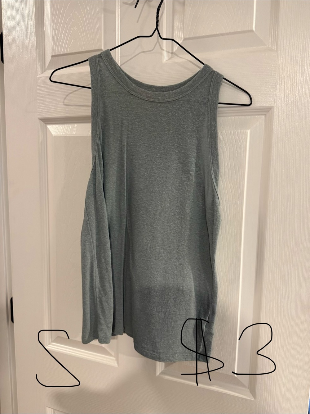 Women's Sleeveless Tank Top in Light Slate Blue